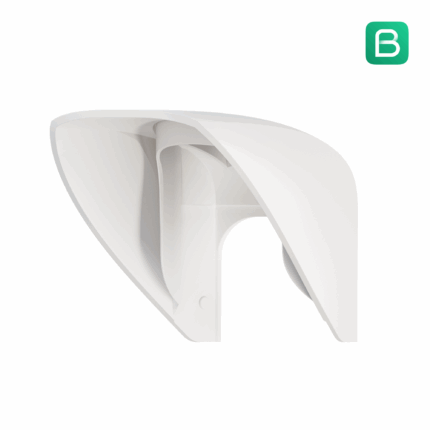 Ajax Hood, la capuche Hood blanche pour MotionProtect Outdoor de face