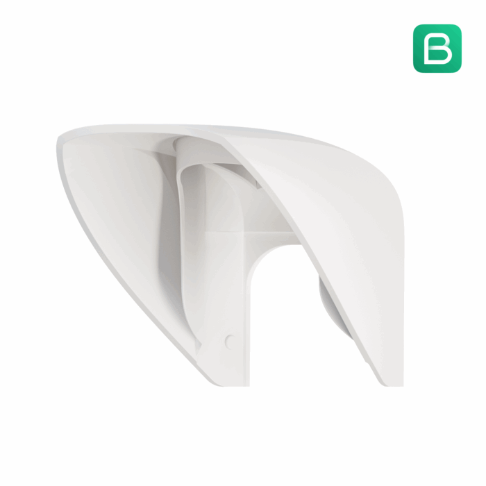 Ajax Hood, la capuche Hood blanche pour MotionProtect Outdoor de face