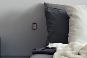 Bouton sans fil Ajax DoubleButton Noir en situation