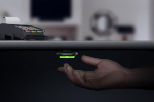 Bouton sans fil Ajax DoubleButton Noir en situation 1