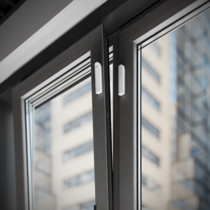 Détecteur d’ouverture Ajax DoorProtect Plus Blanc en situation