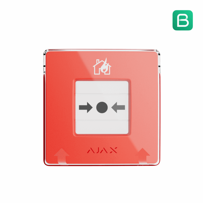Détecteur d'incendie AJAX manualCallPoint de face