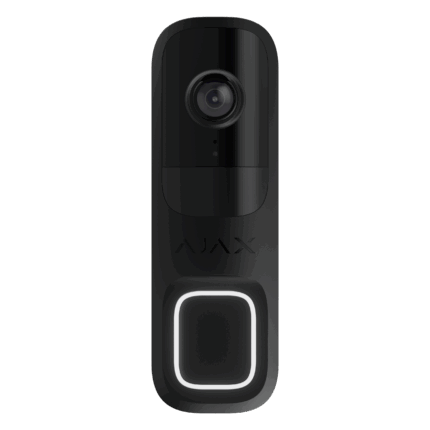 Sonnette intelligente Ajax DoorBell Noir de Face