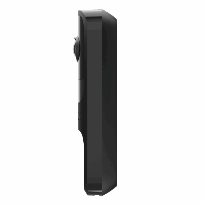 Sonnette intelligente Ajax DoorBell Noir de côté