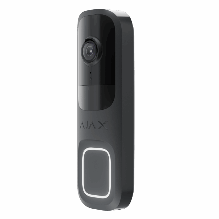 Sonnette intelligente Ajax DoorBell Graphite de profil