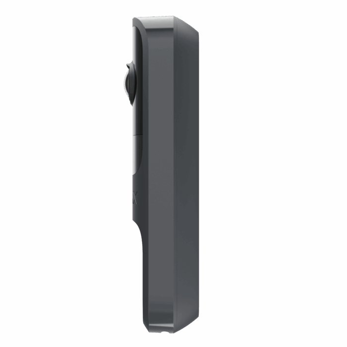 Sonnette intelligente Ajax DoorBell Graphite de profil