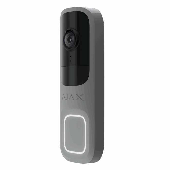 Sonnette intelligente Ajax DoorBell Gris de profil