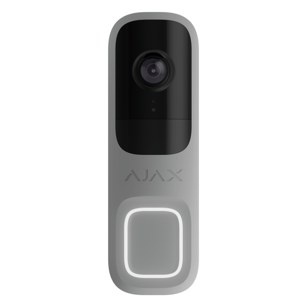 Sonnette intelligente Ajax DoorBell Gris de face