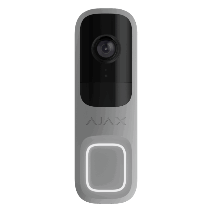 Sonnette intelligente Ajax DoorBell Gris de face