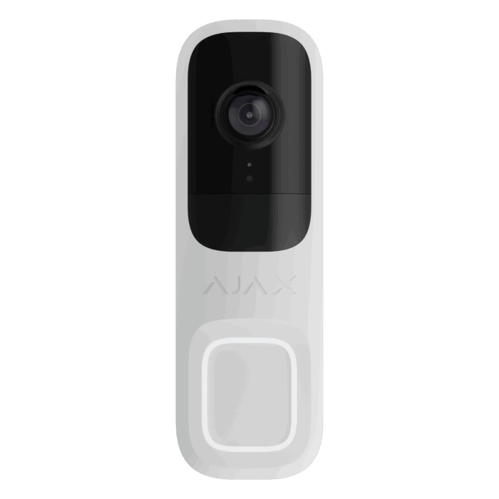 Sonnette intelligente Ajax DoorBell Blanc de face