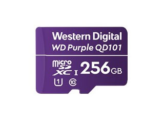 Carte MicroSD WD Purple 256GB pour stockage des données vidéo